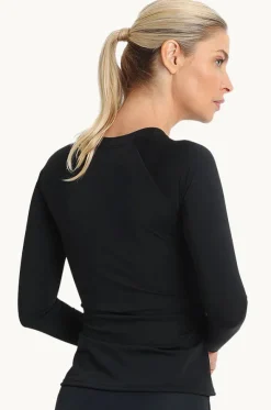 Tide Long Sleeve Zip Suntop