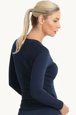 Tide Long Sleeve Zip Suntop