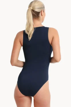Tide Sleeveless Zip One Piece