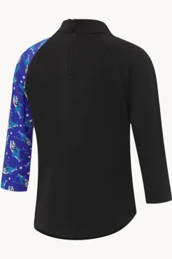 Toddler Boys Shark Digital Printed Suntop