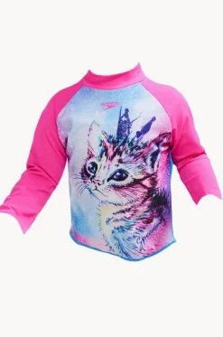Toddler Girls Digital Printed Long Sleeve Suntop