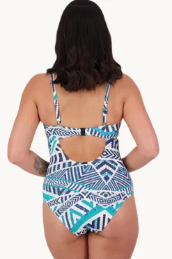 Tribal Geo DD/E Cup Ring Front One Piece