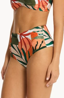 Tropaluxe Gathered High Waist Pant