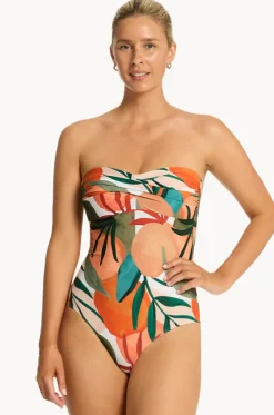 Tropaluxe Twist Bandeau One Piece