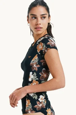 Tropical Feels Cap Sleeve Suntop