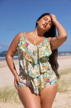 Tropicana Tiered Frill Tankini Separate