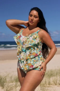 Tropicana Tiered Frill Tankini Separate
