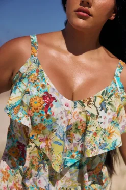 Tropicana Tiered Frill Tankini Separate