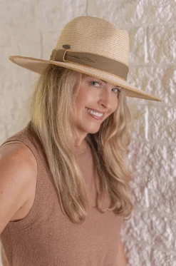 Unisex Olive Band Panama Hat