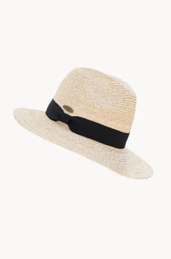 Unisex Raffia Black Band Panama Hat
