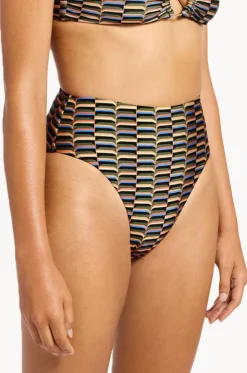 Urban Geo High Waist High Leg Pant