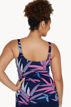 Vintage Palms Scoop Neck Tankini Separate