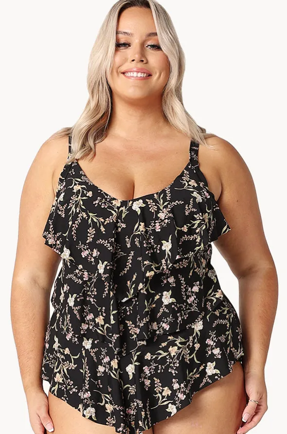 Wildflowers Tiered Frill Tankini Separate