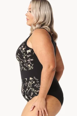 Wildflowers Zip High Neck One Piece