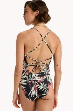 Wind Swept Floral Beach Classics One Piece