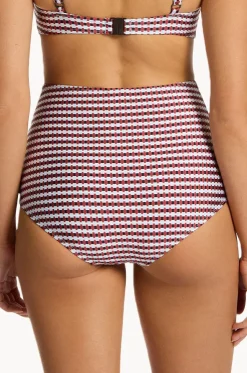 Zarla Geo High Waist Boyleg